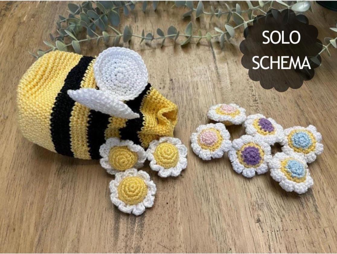 Memory game Bee and flowers _ Pattern