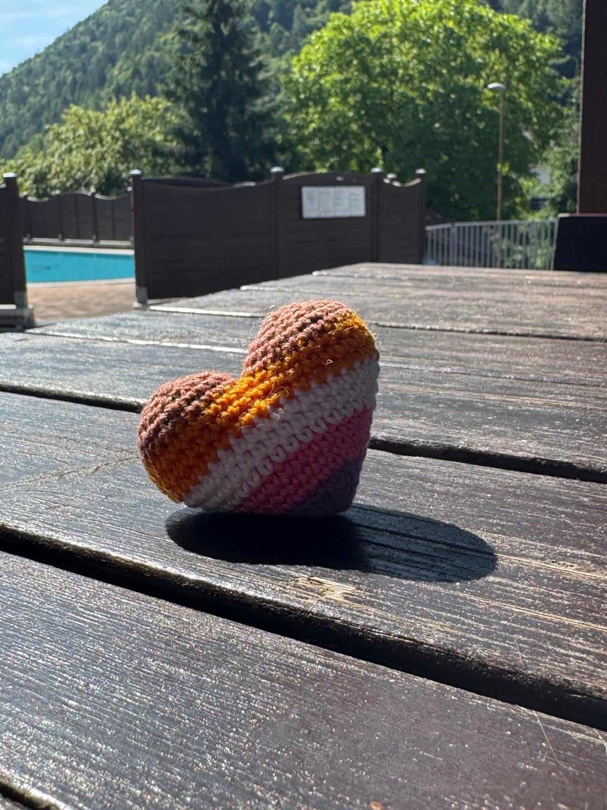 Portachiavi a forma di cuore
