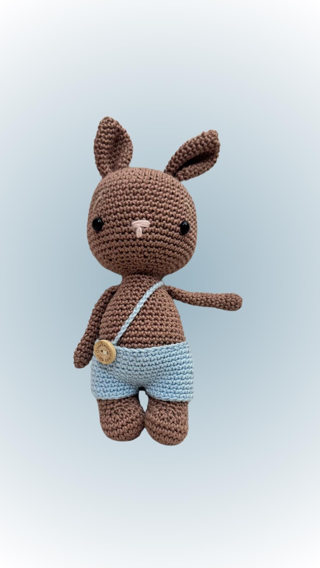 Coniglietto amigurumi dolci sogni e catenella porta ciuccio abbinata